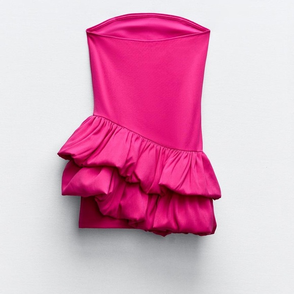 Zara voluminous asymmetric dress - Picture 8 of 9